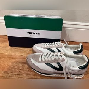 TRETORN Women's Rawlins  Lace-Up Sneakers Green Gray White
